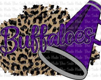Buffaloes Cheer | Sublimation Design | PNG File | Digital Download, Cheerleading Design
