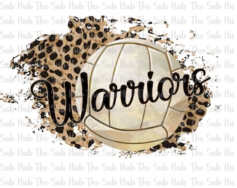 Warriors Volleyball | | Sublimation Design | PNG File | Digital Download