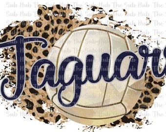 Jaguars Volleyball | Sublimation Design | PNG File | Digital Download | Cheetah, Leopard