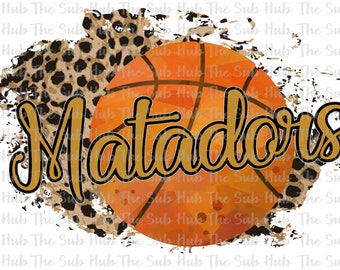 Matadors Basketball  | Ready to Press | Sublimation Transfer | Shirt Design | Gold