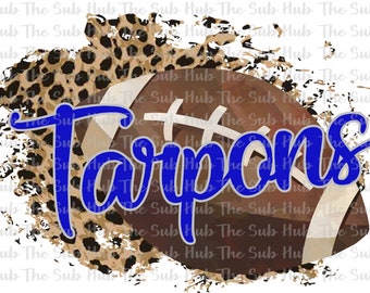 Tarpons Football | Sublimation Design | PNG File | Digital Download | Cheetah, Leopard