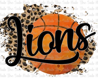 Lions Basketball  | Ready to Press | Sublimation Transfer | Shirt Design | Sports