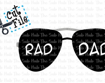 Rad Dad  SVG | Cricut |Silhouette| EPS| DXF| Png | Father's Day