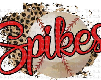 Spikes Baseball | Ready to Press | Sublimation Transfer | Shirt Design | Sports