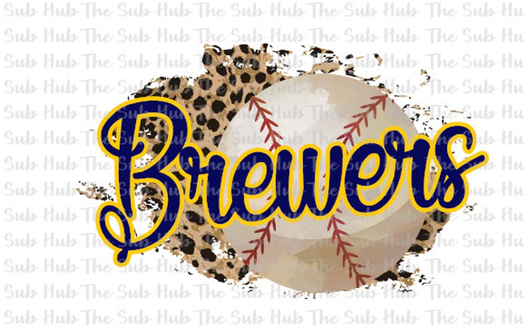 Brewers Baseball Sublimation Design PNG File Digital Etsy