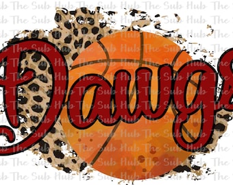 Basquete Dawgs | Design de Sublimação | Arquivo PNG | Download Digital | Chita, Leopardo