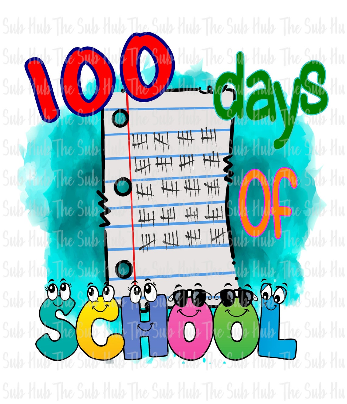 100 Days of School | Sublimation Design | PNG File | Digital Download ...
