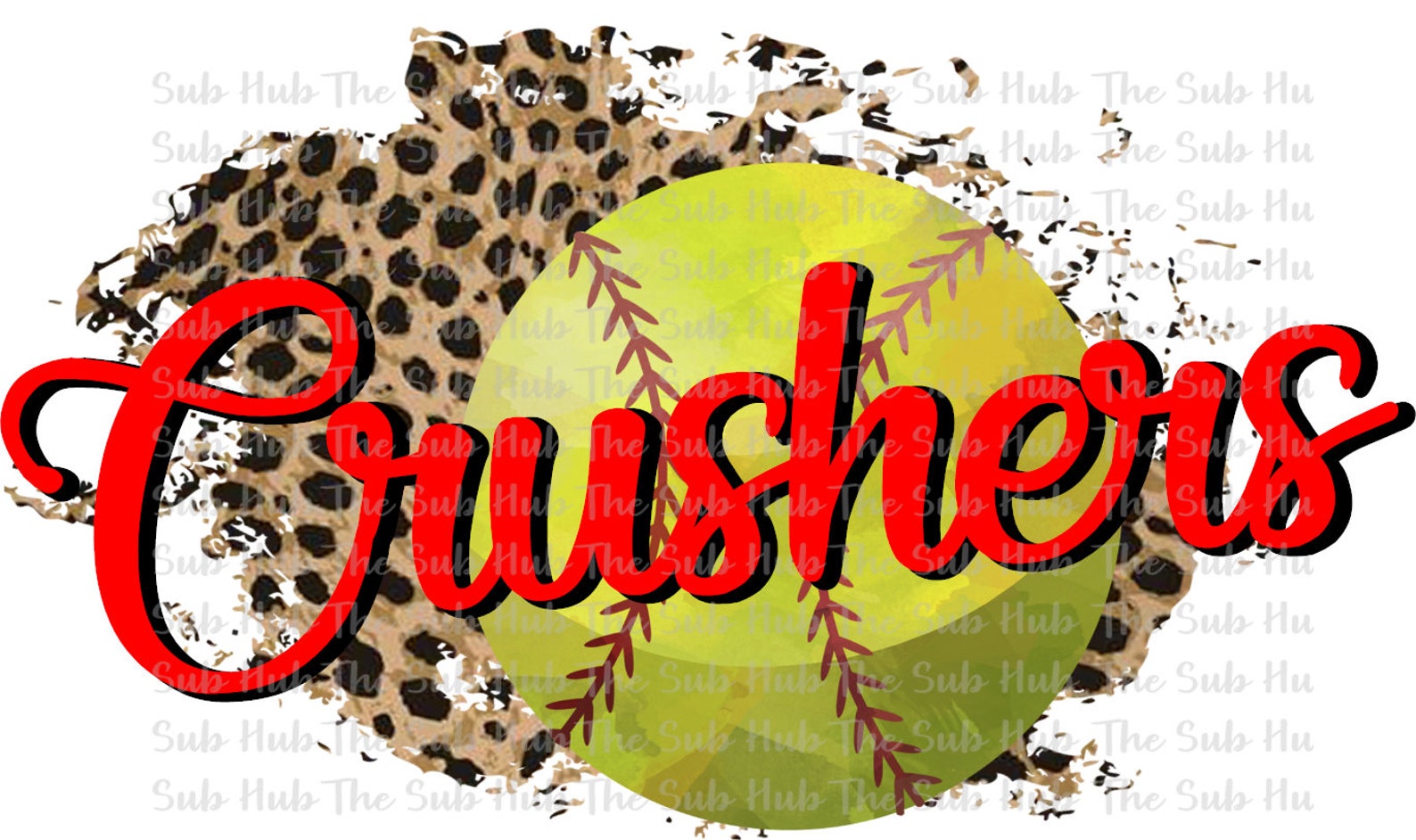 Crushers Softball Sublimation Design PNG File Digital Etsy