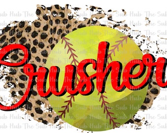 Trituradores Softball | | Design de Sublimação | Arquivo PNG | Download Digital | Leopardo