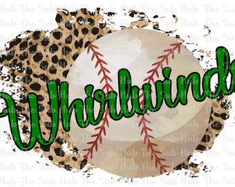 Whirlwinds Baseball | Ready to Press | Sublimation Transfer | Shirt Design | Sports