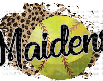 Maidens Softball | | Sublimation Design | PNG File | Digital Download | Leopard, Cheetah