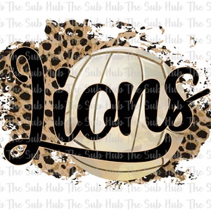 Lions Volleyball | Ready to Press | Sublimation Transfer | Shirt Design | Sports