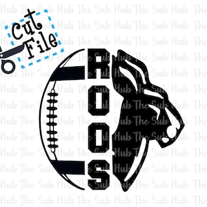 Roos Football SVG | Cricut | Silhouette| EPS| DXF| Png | Kängurus