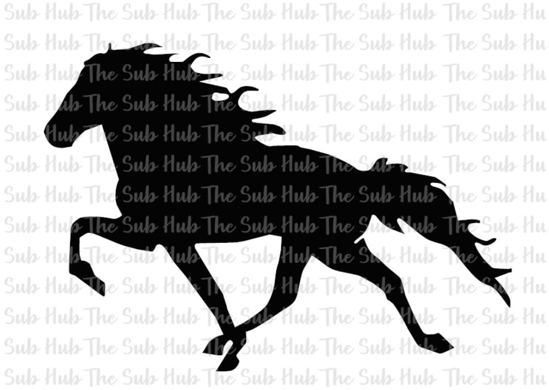 Black Racking Horse Sublimation Design PNG File Digital Download Horses