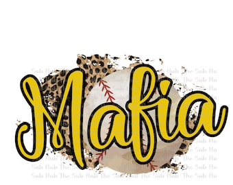 Beisebol da Máfia | Design de Sublimação | Arquivo PNG | Download digital | Leopardo, chita