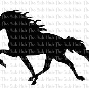 Solid Horse  | Sublimation Design | PNG File | Digital Download | Horses, Black