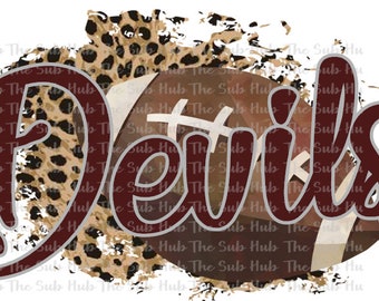 Futebol dos diabos | Design de Sublimação | Arquivo PNG | Download digital | Chita, Leopardo