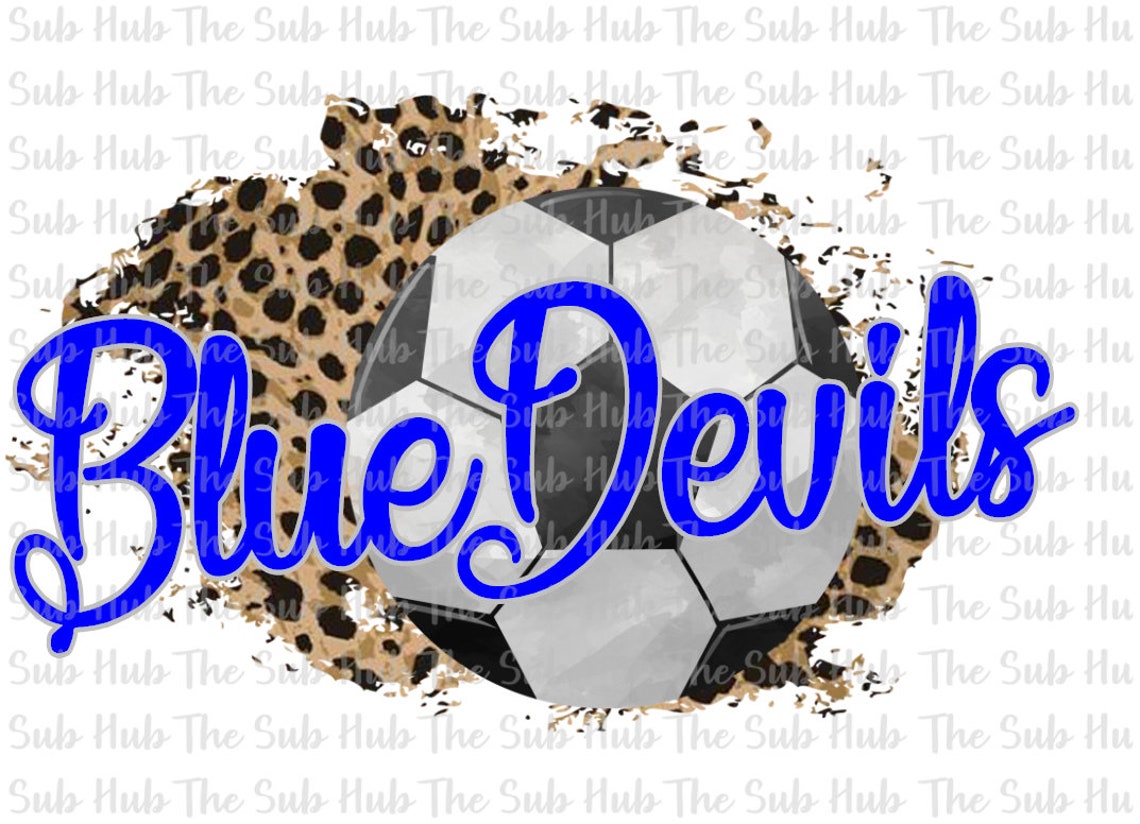 Blue Devils Soccer Ready to Press Sublimation Transfer Etsy UK