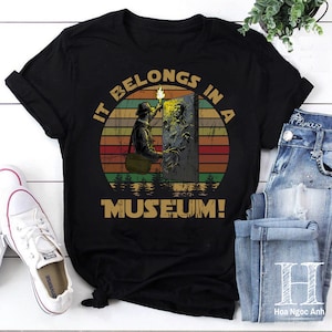 Han Solo Trapped In Carbonite It Belongs In A Museum Vintage T-Shirt, Han Solo Shirt, For Han Solo Lover Shirt