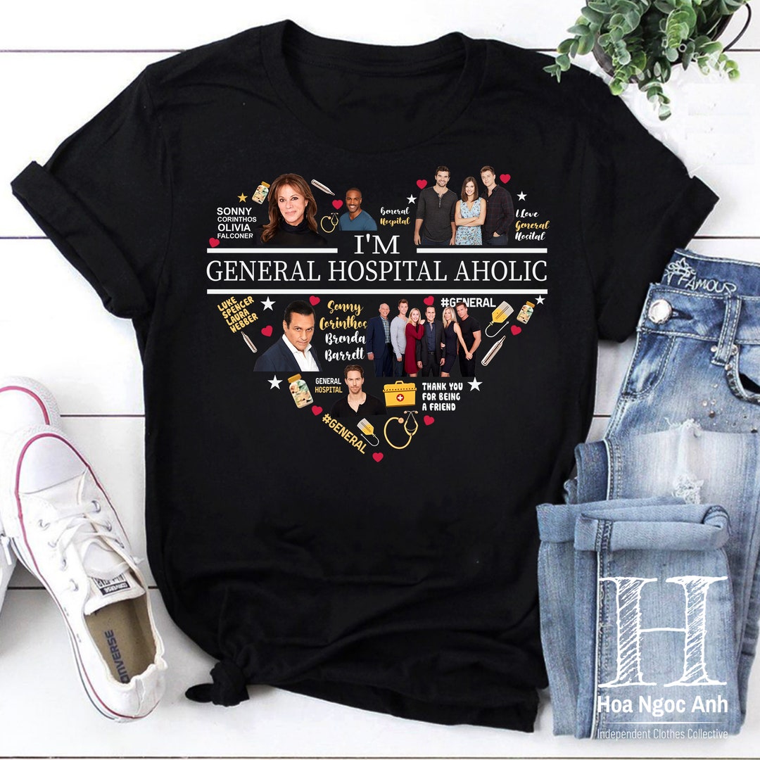 I'm A General Hospital Aholic Heart Unisex Vintage T-shirt