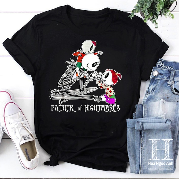 Father Of Nightmares Vintage T-Shirt, The Nightmare Before Christmas Shirt,  Jack Skellington Shirt, For Father's Day Shirt