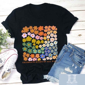 Celebrate Minds Of All Kinds Teacher Unisex T-Shirt, Neurodivergent Shirt, ADHD Shirt, Autism Awareness Shirt, Autism Shirt