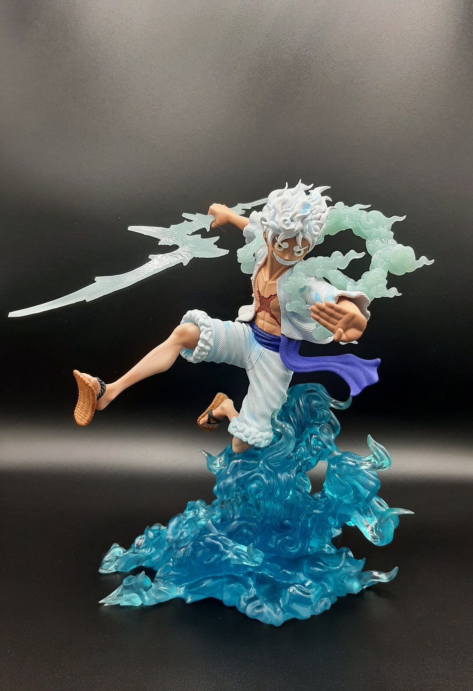 Luffy Gear 5 Figurine FANART 26 Cm 3D Print Resin Etsy Finland