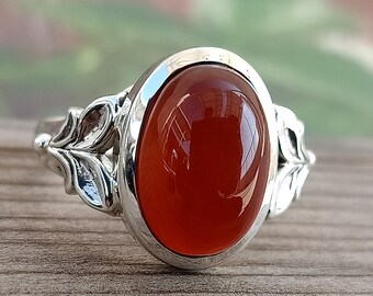 Gorgeous Sizable Cut Red Onyx Handmade Jewellry 925 Sterling Silver Plated 8 Grams Ring Size 6 US Gorgeous Sizable Cut Red Onyx Handmade Jewellry 925 Sterling Silver Plated 8 Grams Ring Size 6 US