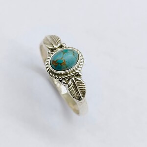composite Turquoise  Gemstone Boho  Ring - 925 Sterling Silver Ring - Turquoise  Ring - Bohemian Ring - Turquoise ring- Rings - Gift for