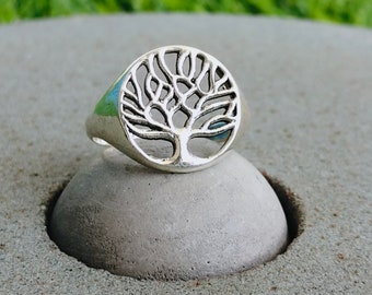 Sterling Silver Tree of Life Ring - Boho Handmade Ring- Handmade- Bohemian style - Gift for women - Handcrafted Jewelry
