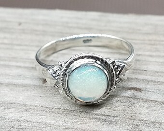 Boho Statement Ring -opal tiny ring  - Hand Crafted Bohemian Ring -Bohemian Ring opal Ring -Rings -Gift for her , free shipping item