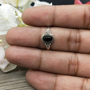 Boho Statement Ring -Black Onyx - Hand Crafted Bohemian Ring -Bohemian Ring Black Onyx Ring -Rings -best gift, minimalist, fathers day gift