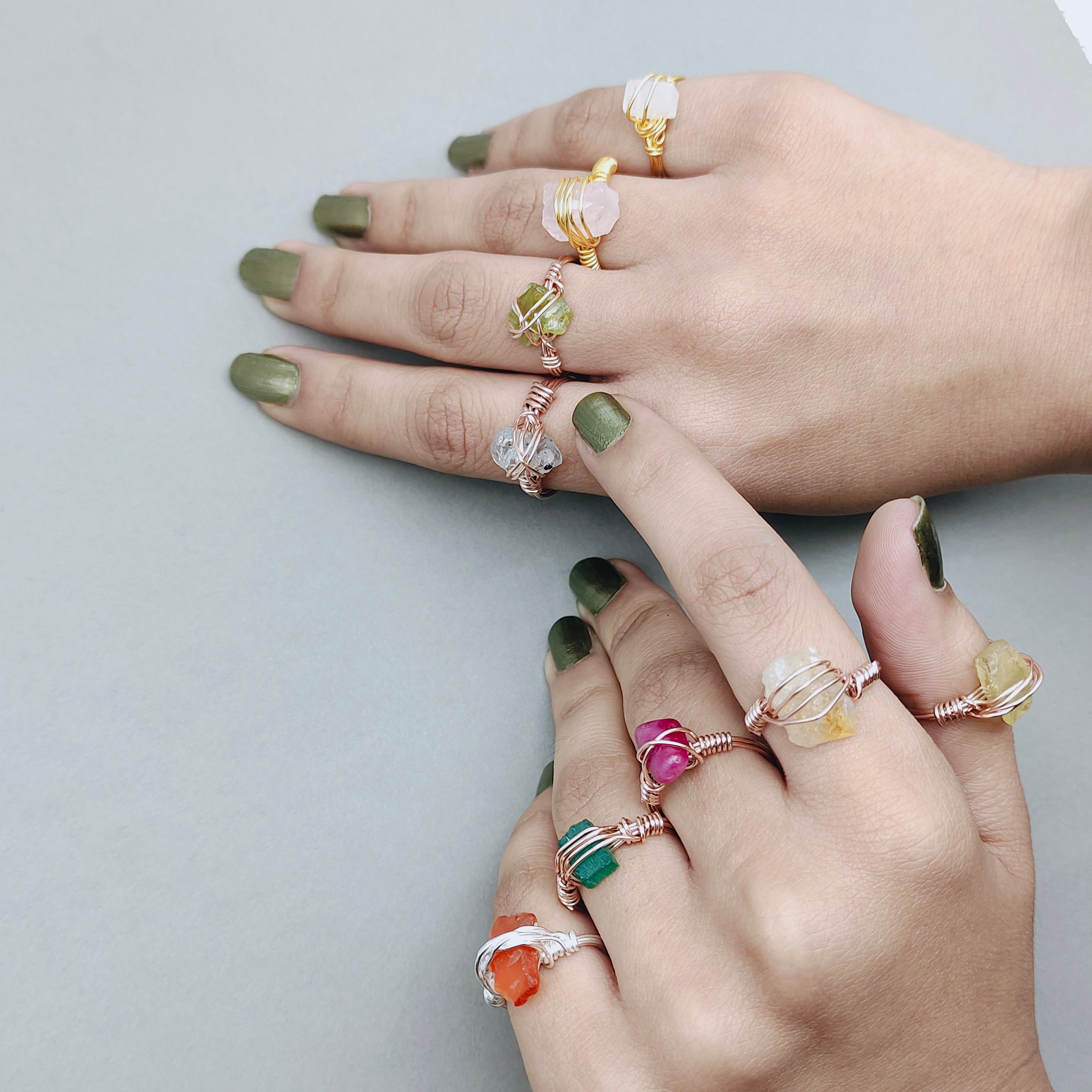 Rock wire rings deals