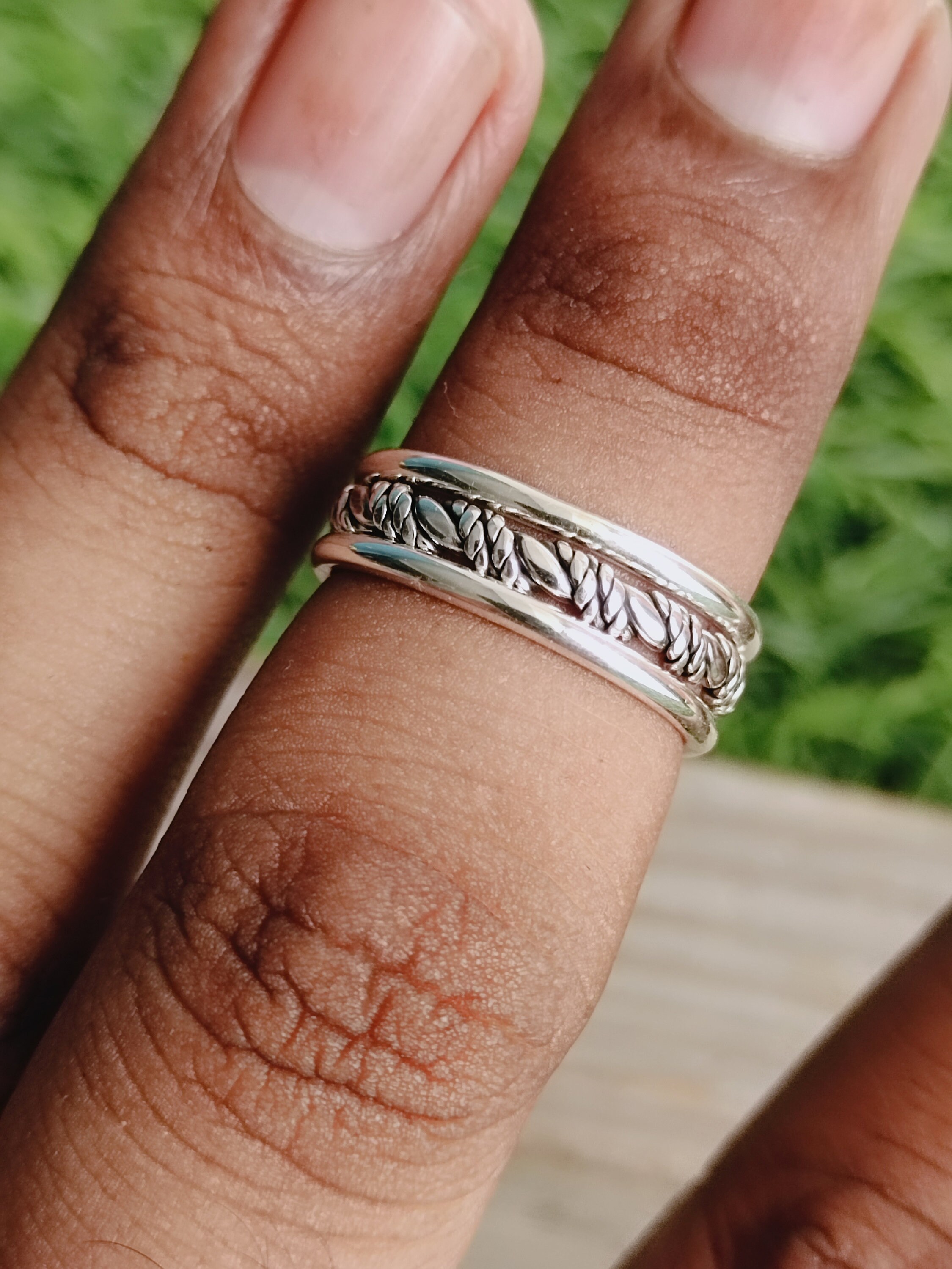 Simple Silver Band Ring Triple Silver Band Ring 925 Stacking Etsy UK
