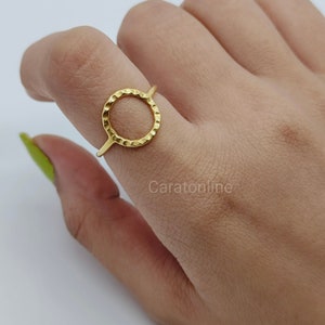 Vergulde stapelring sterlingzilver: Boho-boho-sieraden