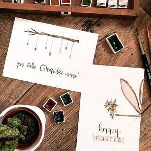 Set di cartoline di Pasqua -Fatto a mano-