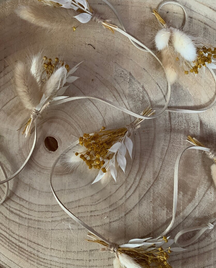 Guirlande/Mini Bouquets de Fleurs Séchées Julienne - Décoration d'intérieur