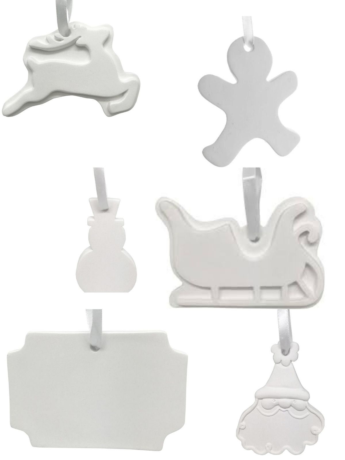 12 adornos navideños de yeso para pintar manualidades Etsy España