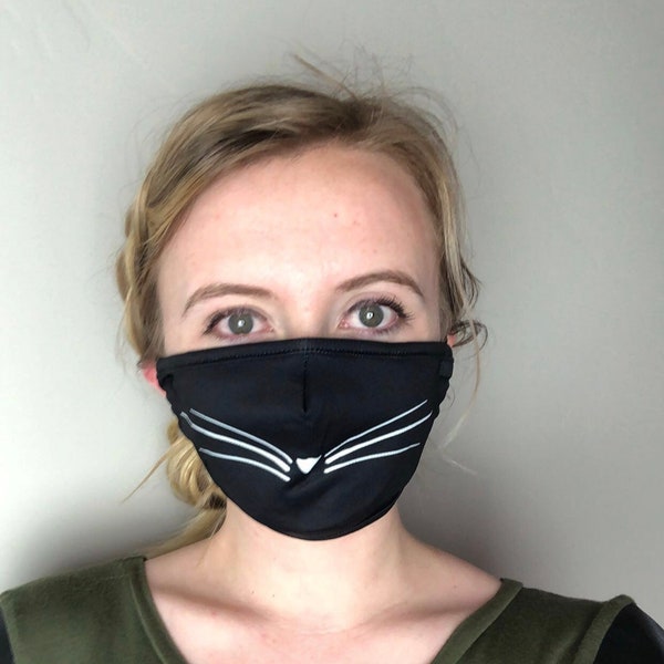 Funny Cat Face Mask Etsy