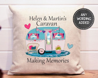 personalised caravan cushion