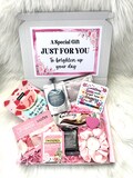 Pamper gift box for her, Birthday gift, Pamper hamper, Self care gift, thinking of you. personalised letterbox Gift, self love gift product logo