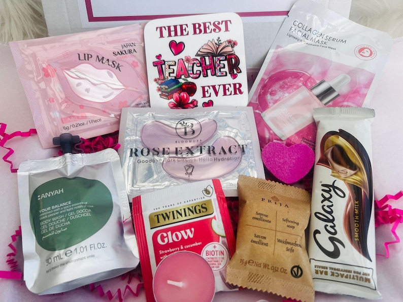 Teacher Gift box Pamper, Thank you teacher, Nursery teacher Pamper hamper Self care gift, End of Term Gift, self love gift Special Teacher image 9