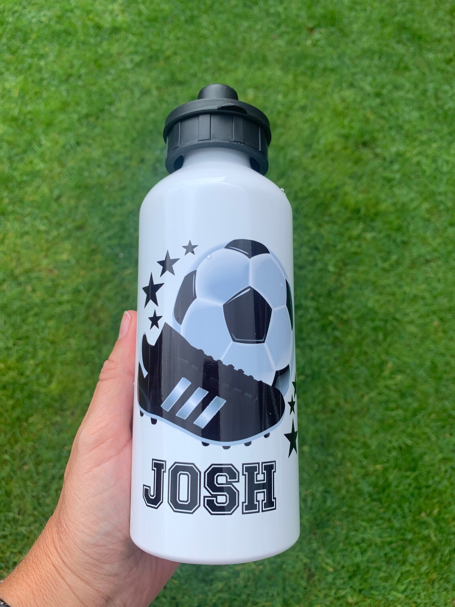 Personalised Football Water Bottle School Sports Girls Boys Etsy UK