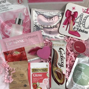 Caja de regalo personalizada para damas por su 40 cumpleaños, regalo fabuloso para ella, regalo para mamá, regalo para su mejor amiga. imagen 1