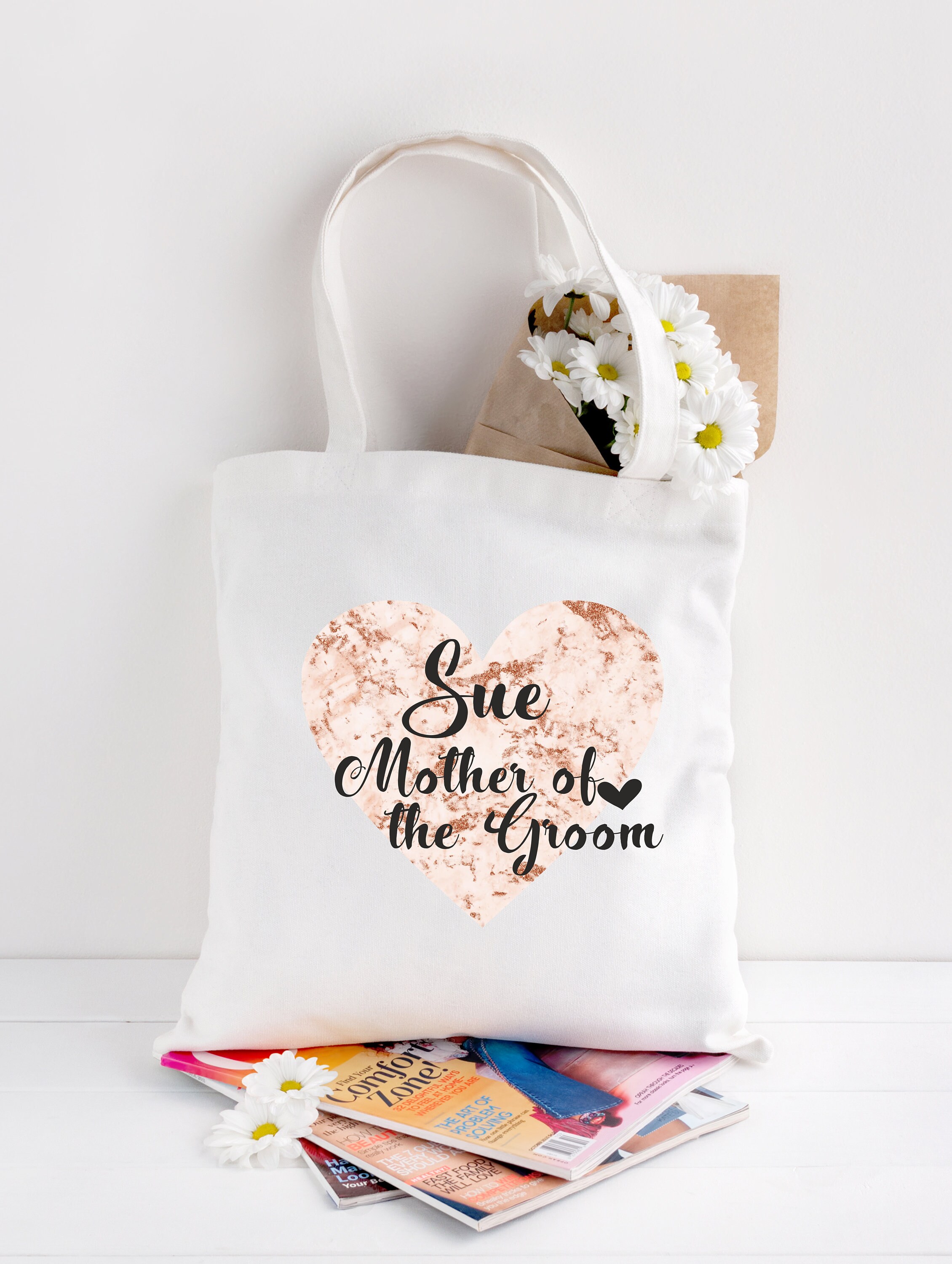 Personalised Bride Tote Bag Bridal Party Gift Bag Personalised Etsy UK