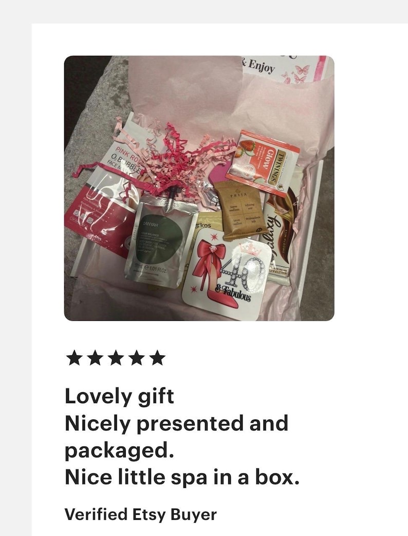 Caja de regalo personalizada para damas por su 40 cumpleaños, regalo fabuloso para ella, regalo para mamá, regalo para su mejor amiga. imagen 7
