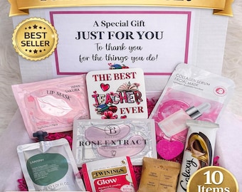 Teacher Giftbox Pamper, Thank you teacher Gift, Nursery teacher Pamper hamper, End of Term Gift, self love gift Special Teacher School