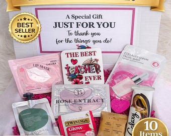 Teacher Gift box Pamper, Thank you teacher, Nursery teacher Pamper hamper Self care gift,  End of Term Gift, self love gift Special Teacher