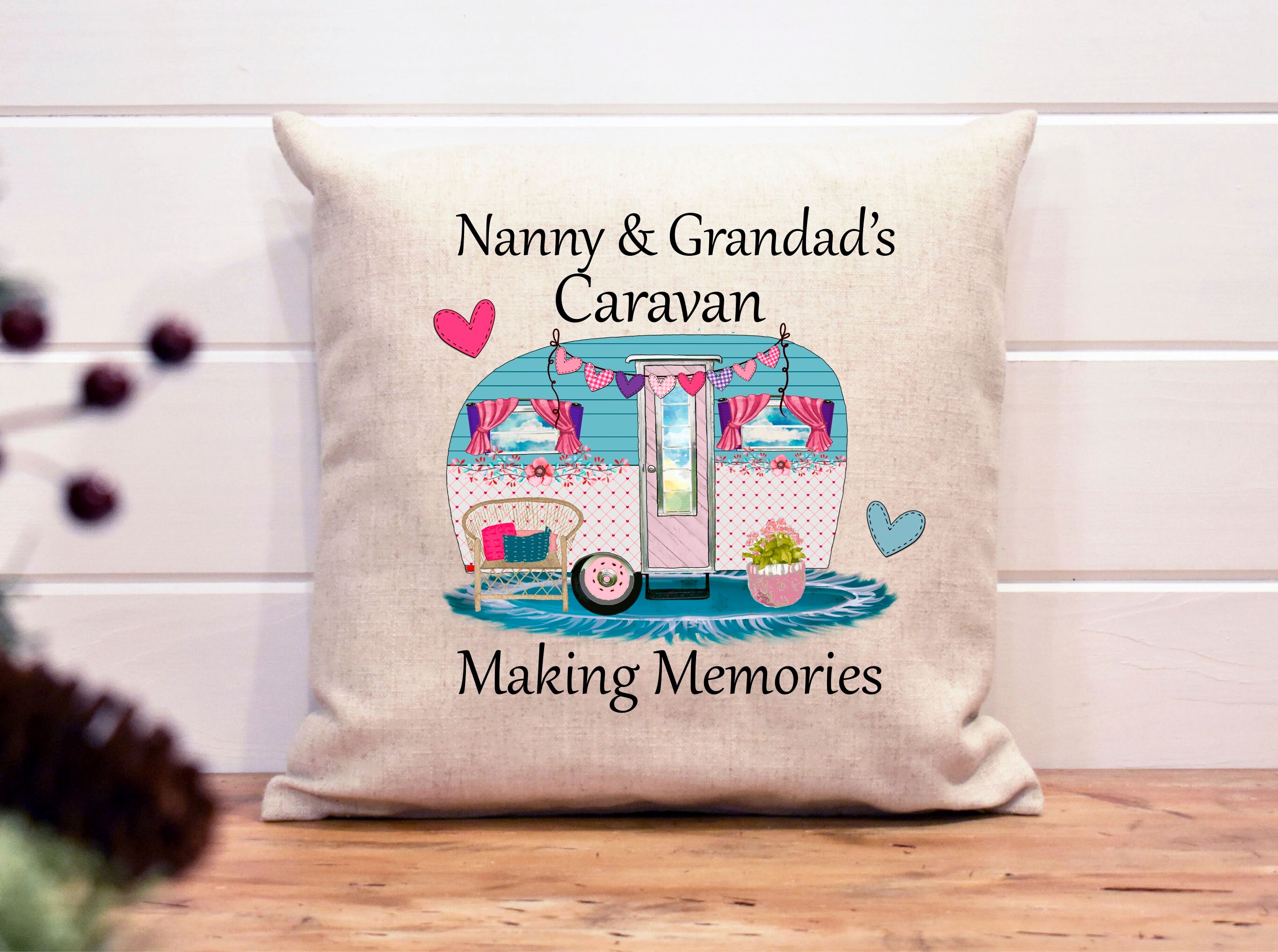 Caravan cushion personalised gift caravan gift Nanny and Etsy