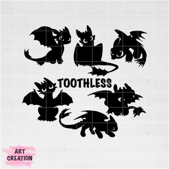 Toothless Movie Svg